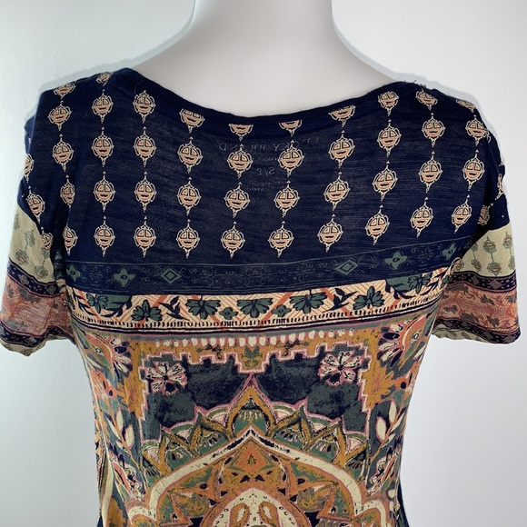 Lucky Brand Boho Print top - Picture 7 of 10